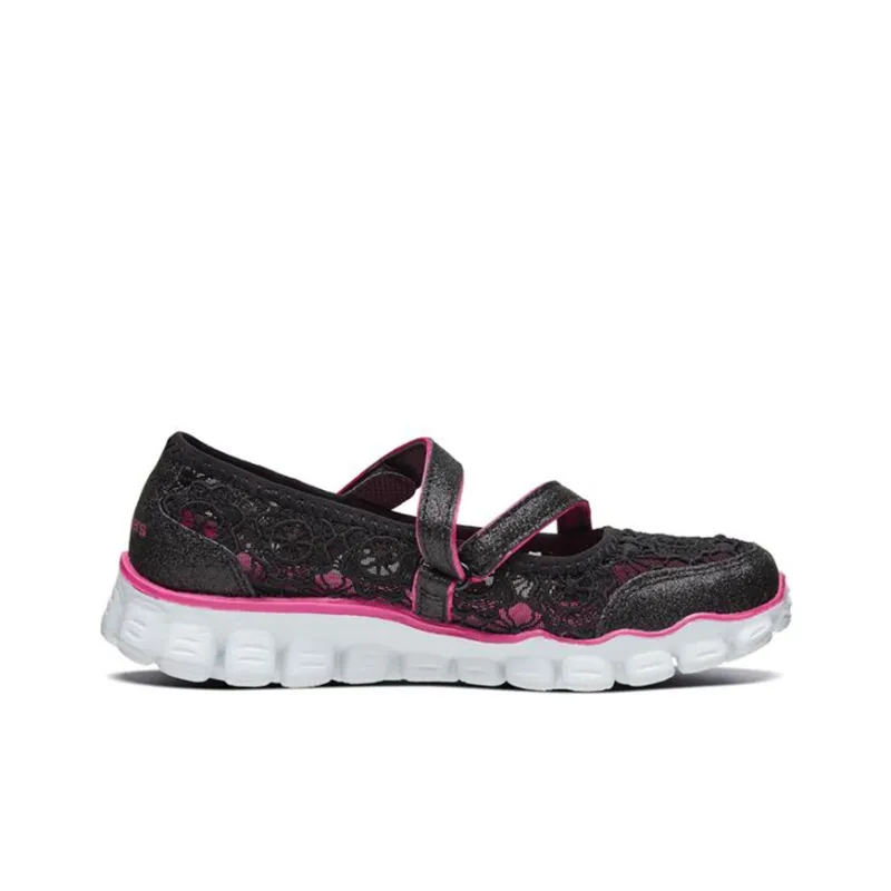 Skechers Skech Flex 2 Cushioning Anti-Slip Wear-Resistant Breathability Kids Lifestyle Shoes Black Pink Teenagers-1