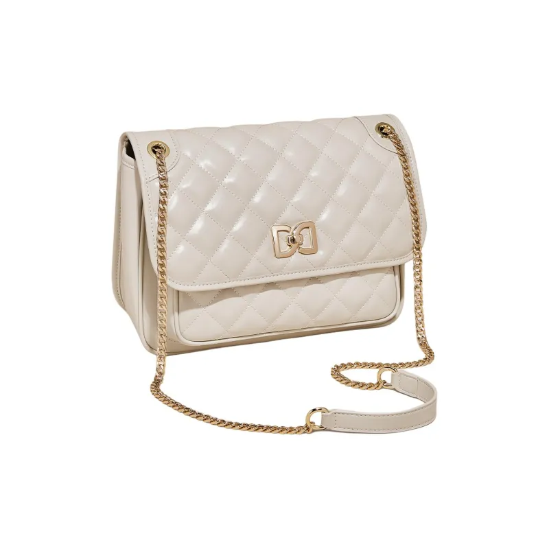 Marino Orlandi Synthetic Leather With Cow Leather Small Square Bag Shoulder Bag Women's Black/White-32