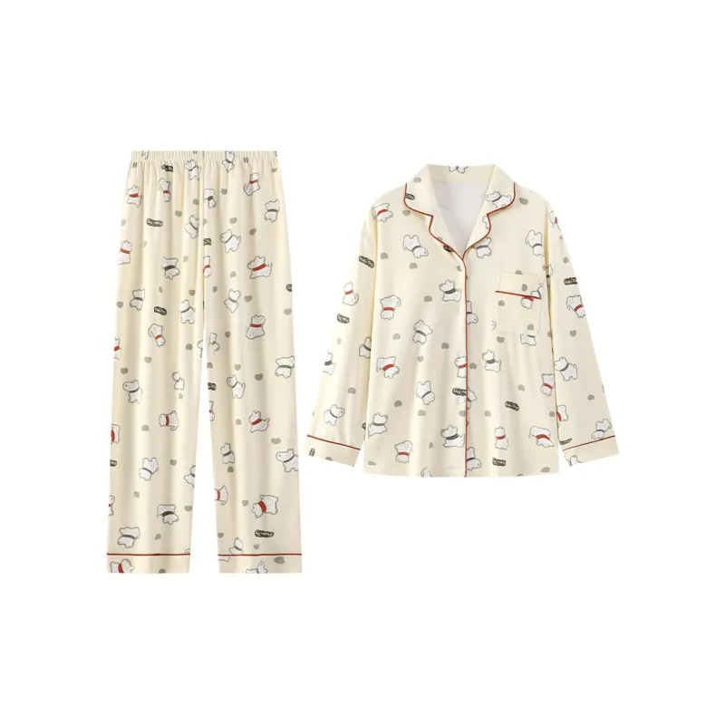 DanceBees Pajama Set Women's Apricot-0