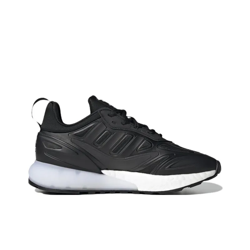 Adidas Originals ZX 2K BOOST 2.0 J Anti Slip Wear Resistant Low Top Kids Lifestyle Shoes Black White Teenagers-1