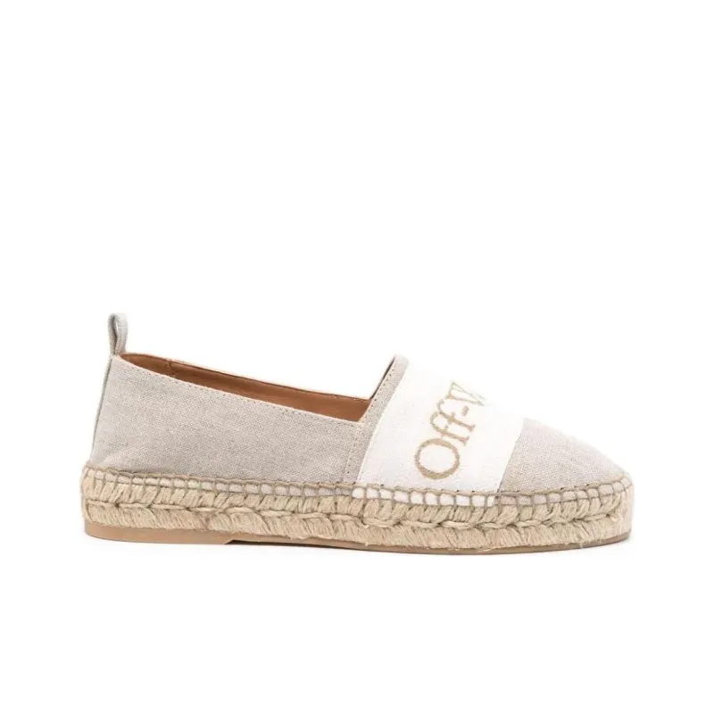 OFF-WHITE Bookish Round Toe Slip-On Espadrillas Women's-1