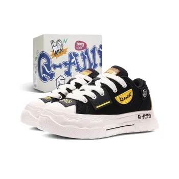 Q AND Cushioning Coverage Height Increasing Abrasion Resistant Low Top Skateboard Shoes Unisex