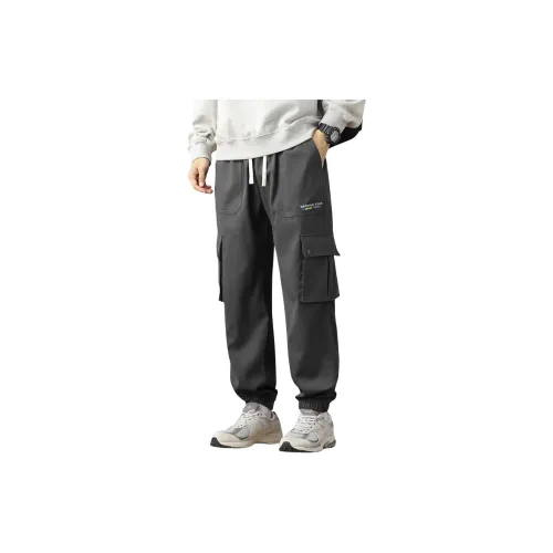 WARRIOR Knitted Sweatpants Men Dark Gray