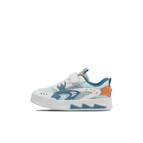 KAPPA KIDS Anti Slip Wear Resistant Breathable Lightweight Kids Lifestyle Shoes Beige White Blue Kids'