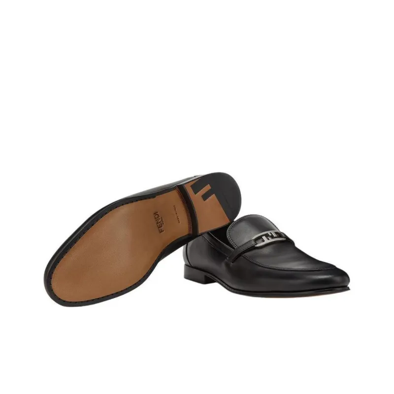 FENDI O'Lock Slip On Loafers-5