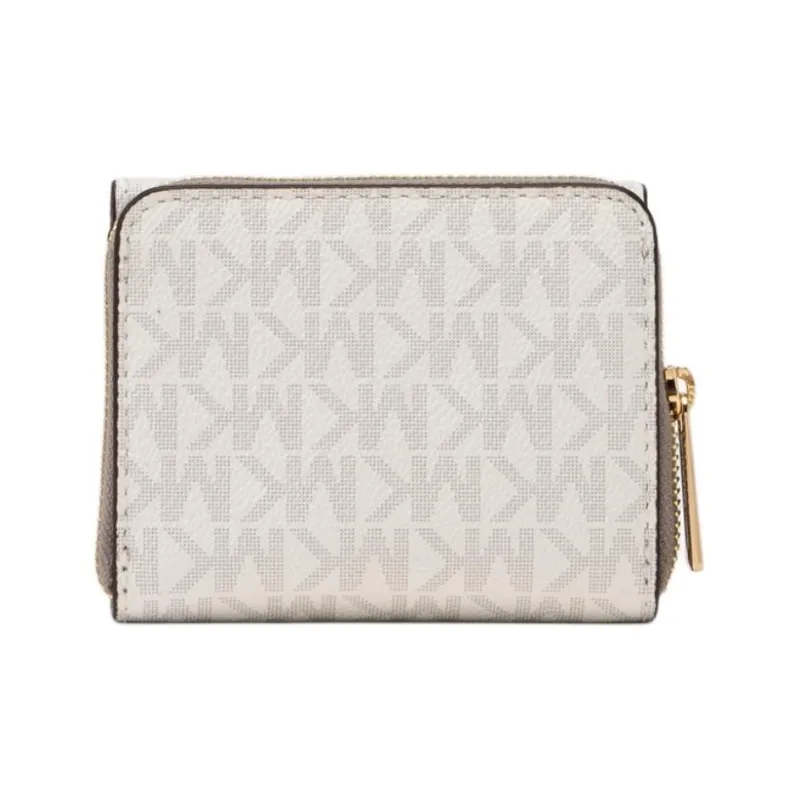 MICHAEL KORS Coated Canvas Wallet Trumpets Women's Light White-3