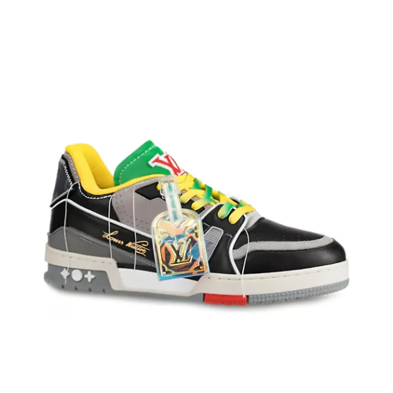 LOUIS VUITTON Lv Trainers 'Yellow Multi color'-1