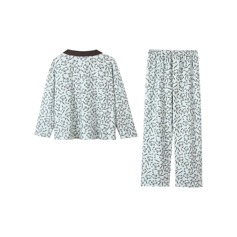 Kerener Pajama Set Women's Autumn Wave Blue-1