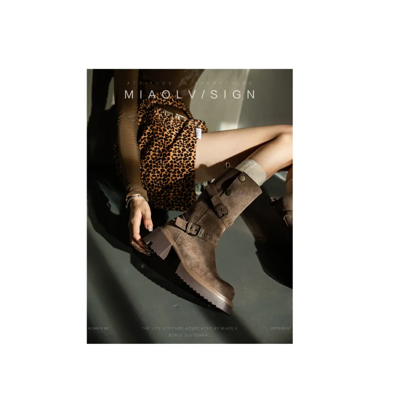 Wonderful Couple Ankle Boots 5.5cm Women's-7