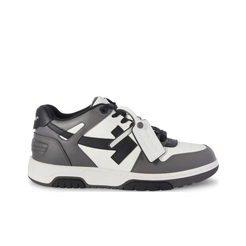 OFF-WHITE Out Of Office Ooo Low Tops Dark Gray Black-1