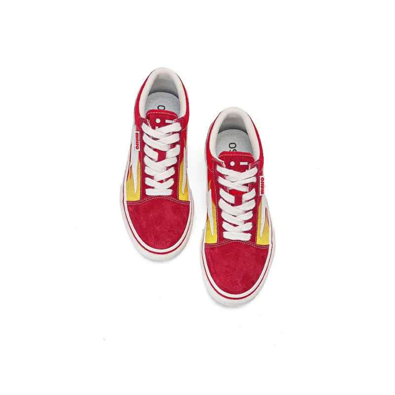 MINISO Lightning M Series Low Top Skateboard Shoes Unisex Flame Red-4