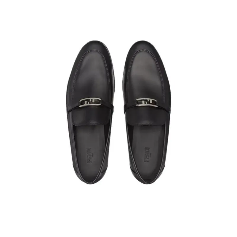 FENDI O'Lock Slip On Loafers-4