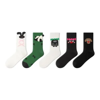 Primeet Mid Calf Socks Women's 5 Pack