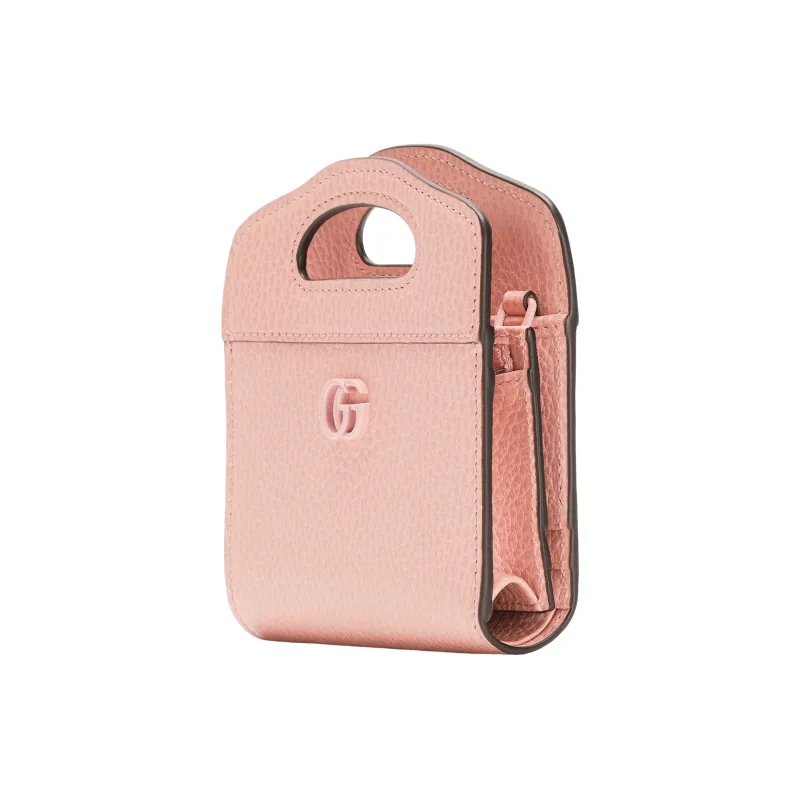 GUCCI GG Marmont Leather Card Holder Women's Pink-3