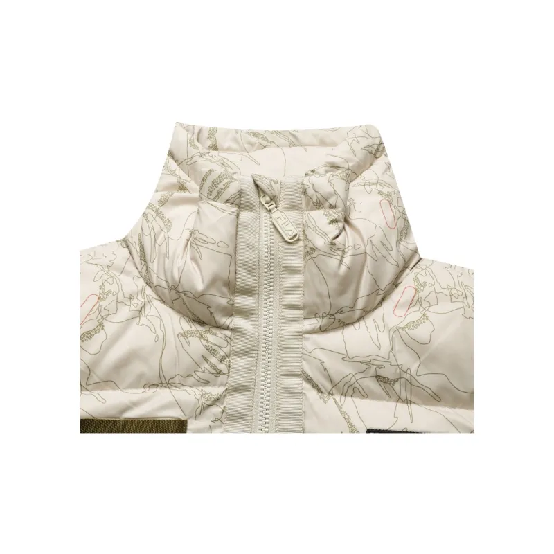 White Mountaineering X FILA FUSION FILA FUSION Hakusan L Collaboration Collection Down Jackets Women's Camouflage Yarn-2