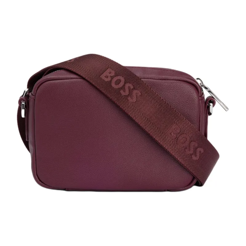 HUGO BOSS Artificial Leather Handheld Shoulder Bag Crossbody Bag Women's Deep Red-1