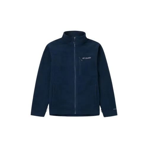 Columbia Velvet Jackets Men Navy Blue