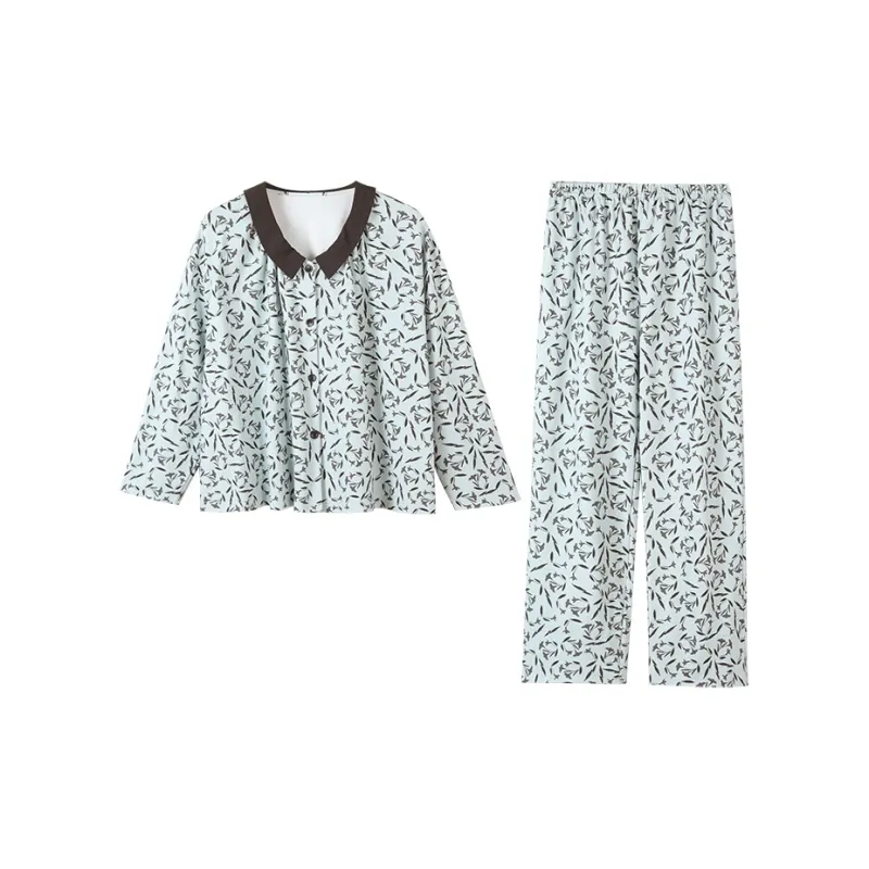 Kerener Pajama Set Women's Autumn Wave Blue-0