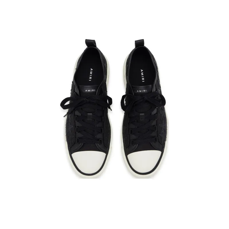 AMIRI Stars Court Low 'Black Glitter'-4