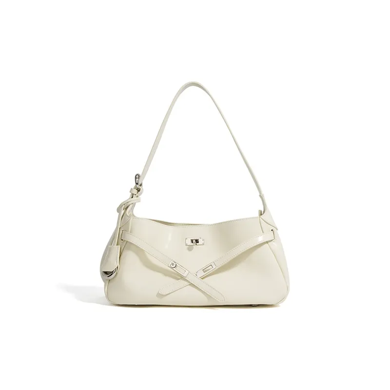 FAIRWHALE Cow Leather Shoulder Bag Regular Women's Mocha/Vintage Red/Premium Black/Moon White-16