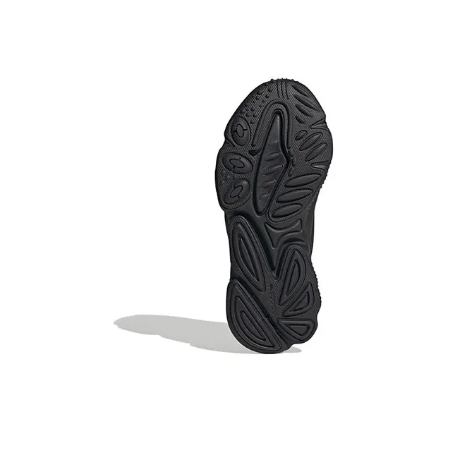 Adidas Originals Ozweego Series J Slip Resistant Breathable Support Kids Lifestyle Shoes Black Teenagers-4