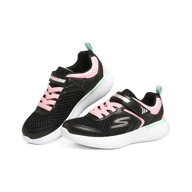 Skechers Go Run 400 V2 Anti-Slip Wear-Resistant Running Shoes Black Pink Teenagers-2