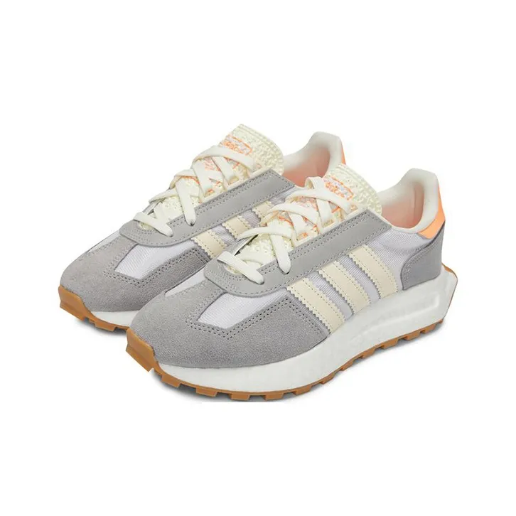 Adidas Originals Retropy E5 Low Top Kids Lifestyle Shoes Gray White Teenagers-2