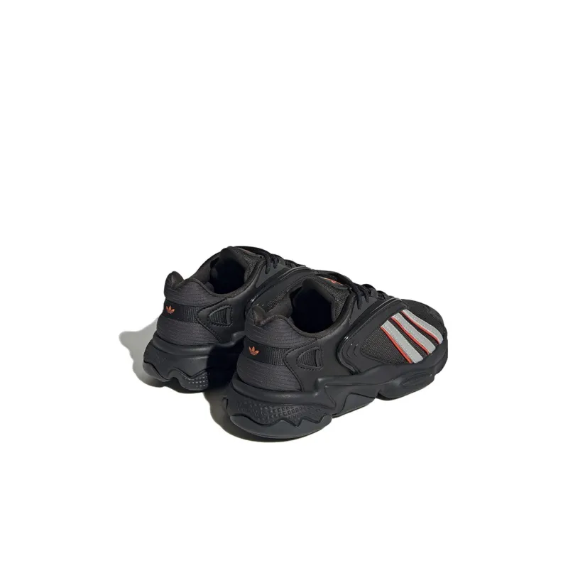 Adidas Originals Oztral Low-Top Sports Casual Shoes Black Silver Kids'-3
