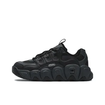 FILA Croissant Anti Slip And Wear Resistant Warm Low Top Chunky Sneakers Women's Black