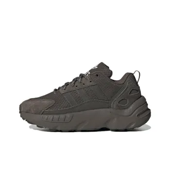 Adidas Originals ZX 22 Slip Resistant Cushioning Abrasion Resistant Low Top Kids Lifestyle Shoes Dark Green Teenagers