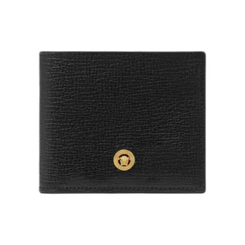 FANSIZHE MEDUSA BIGGIE Series Goatskin Wallet Men's Black