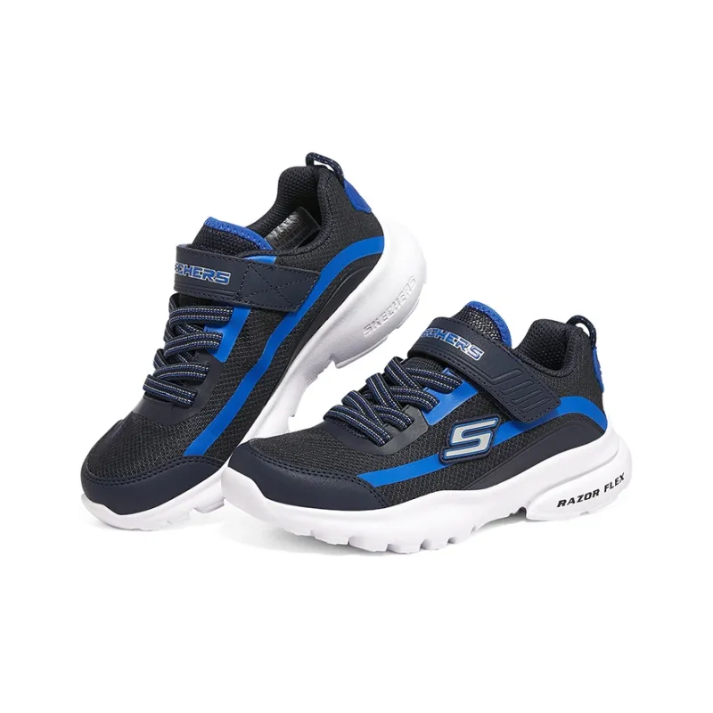 Skechers Razor Fle Slip Resistant Shock Absorbers With Abrasion Resistant Properties Low Top Casual Shoes Teenagers-2