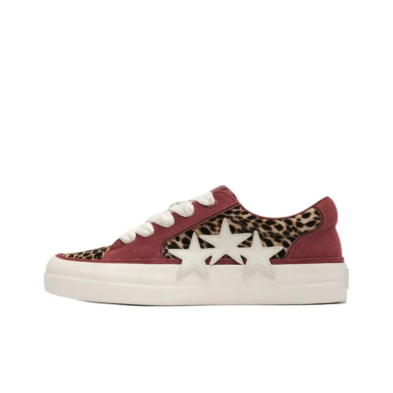 AMIRI Low Top Skateboard Shoes Men's Red-0