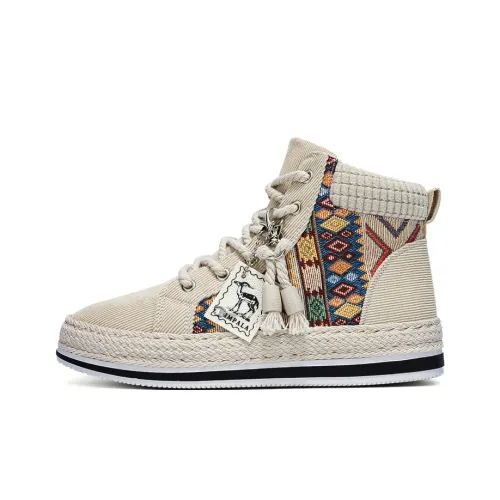 City camel Skateboard Shoes Men High-Top