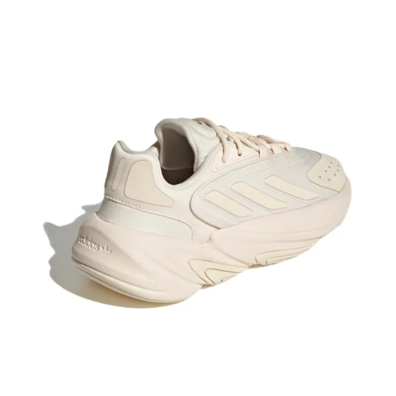 Adidas Originals Ozelia J Anti Slip Wear Resistant Low Top Sports Casual Shoes Ecru Teenagers-3