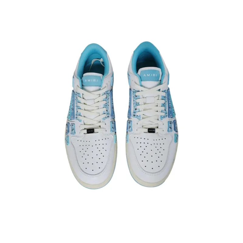 AMIRI Skel Top Low Bandana White Light Blue-2