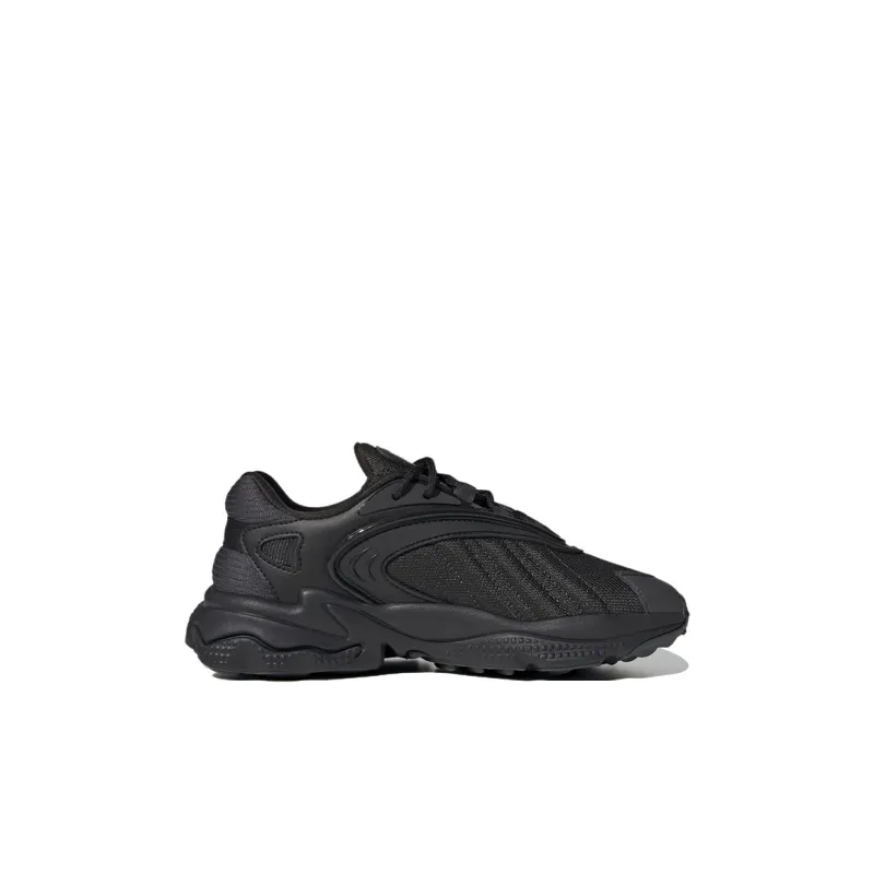 Adidas Originals Oztral Low-Top Sports Casual Shoes Black Silver Kids'-1