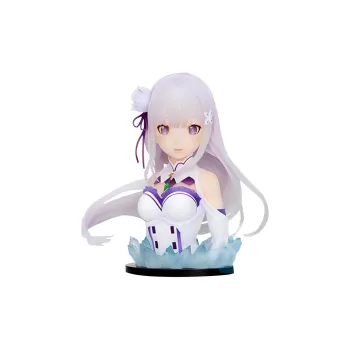 BANPRESTO Emilia Glass Factory Ichiban Kuji Zero Starting Life In Another World Amilia Bust With Base Scale Figures