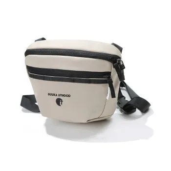 Guuka Fabric Crossbody Bag Unisex Apricot