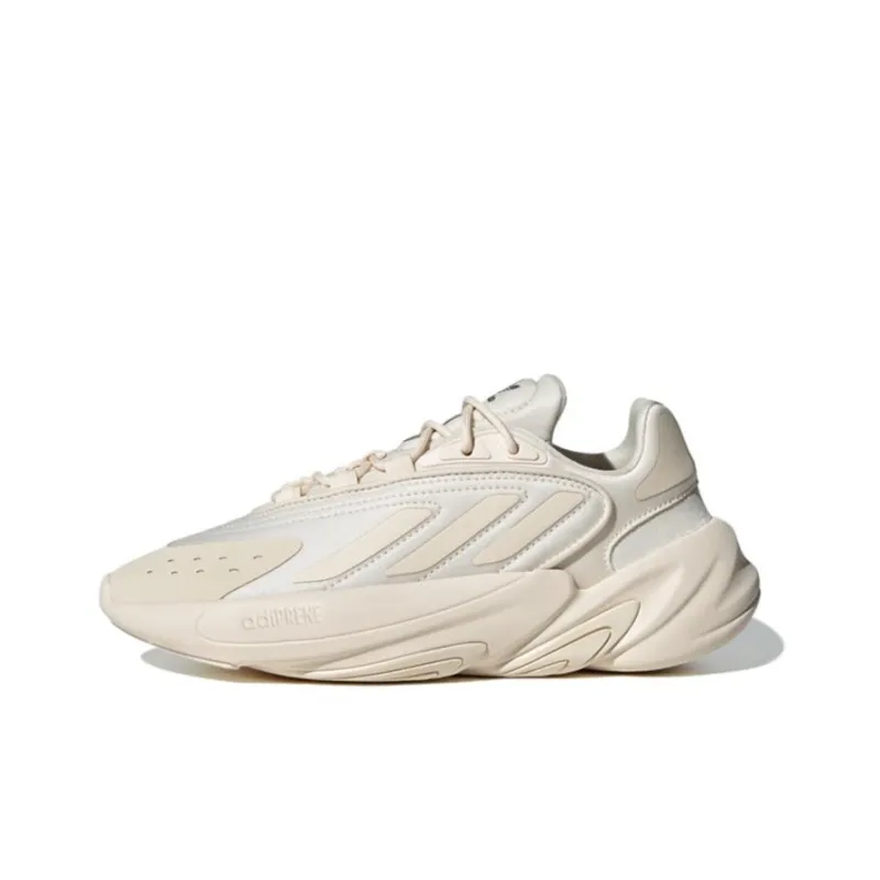 Adidas Originals Ozelia J Anti Slip Wear Resistant Low Top Sports Casual Shoes Ecru Teenagers-0