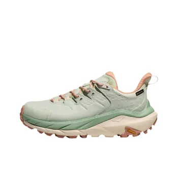 HOKA ONE ONE Kaha 2 Waterproof Balance Low Top Running Shoes Unisex Green Orange Color