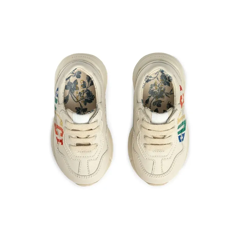 GUCCI Rhyton Low Top Kids Lifestyle Shoes Ecru Kids'-2