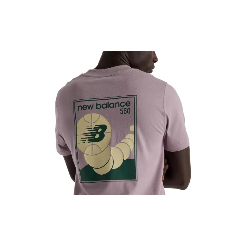 New Balance 550 T-Shirt Men Ice Wine-3