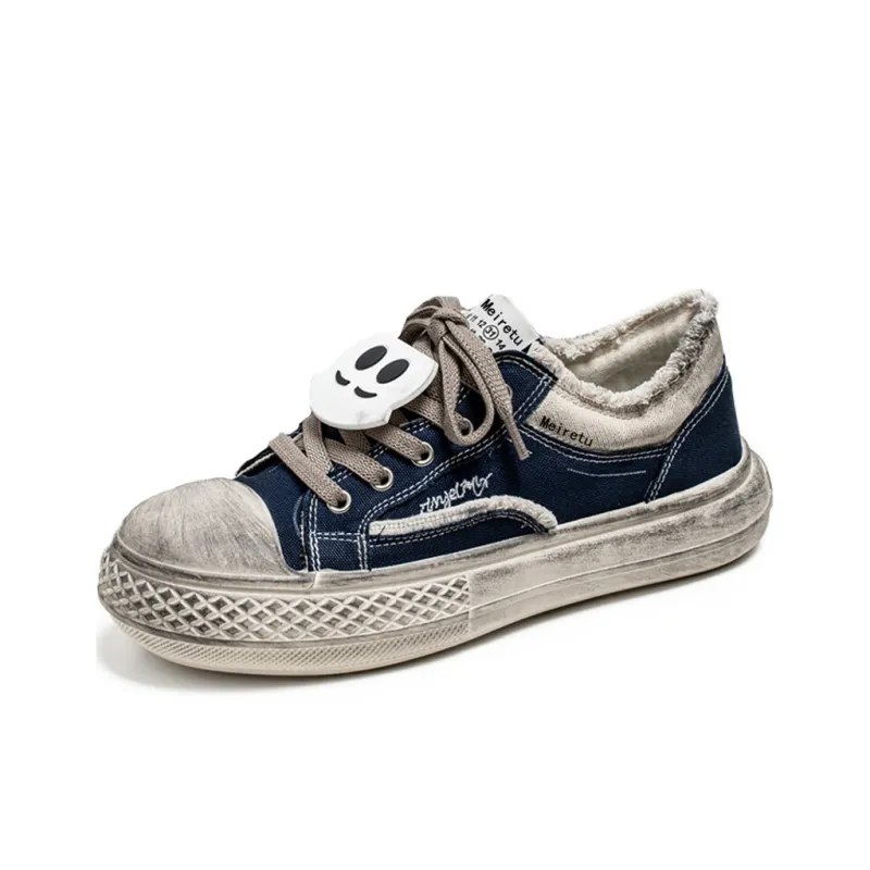 Meiretu Abrasion Resistant Balance Lightweight Low Top Skateboard Shoes Men's-6