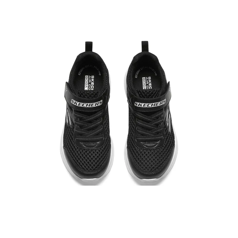 Skechers Abrasion Resistant Low Top Kids Lifestyle Shoes White Black Teenagers-3