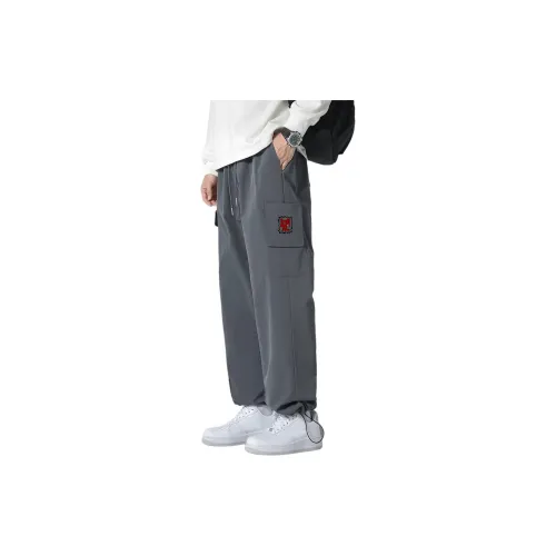 WARRIOR Knitted Sweatpants Men Dark Gray