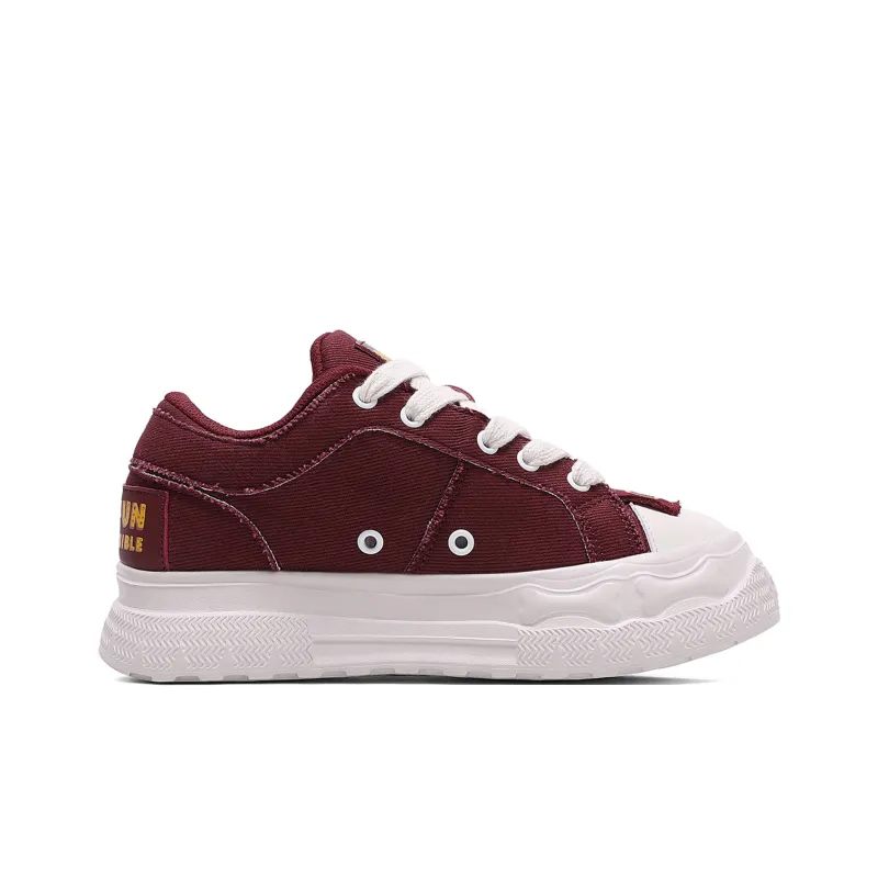 Q AND Cushioning Coverage Height Increasing Abrasion Resistant Low Top Skateboard Shoes Unisex-9