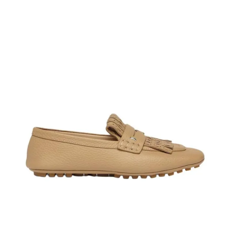 FENDI Selleria Loafers Women's Beige-1