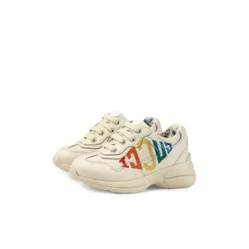 GUCCI Rhyton Low Top Kids Lifestyle Shoes Ecru Kids'