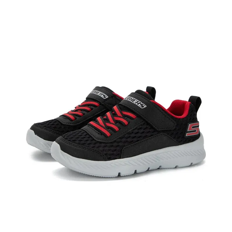 Skechers Comfy Flex 2.0 Slip Resistant Shock Absorbers Low Top Kids Lifestyle Shoes Black Red Teenagers-2